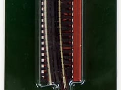 Kato 20-465 N Blechträgerbrücke gebogen R448mm 15° Rot mit Geländer innen (1 Stk.)