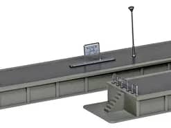 Kato 23-174 N Mittelbahnsteig Typ A Kopfteil (2 Stk.)