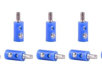 Viessmann 6874 Querlochstecker blau, 10 Stue