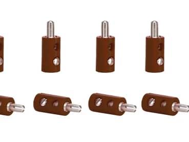 Viessmann 6873 Querlochstecker braun, 10 Stu