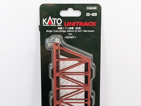 Kato 20-429 N Kastenbrücke gerade 248mm Rotbraun (1 Stk.)