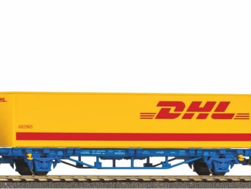 PIKO 96900 - Start-Set mit Bettung TRAXX RENFE mit 3 Containertragwagen (H0 2R)