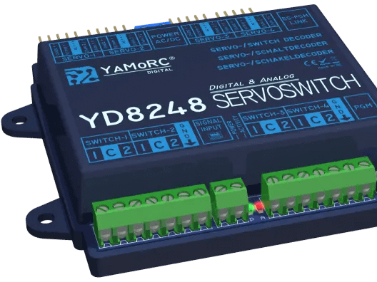 YaMoRC YD8248 Servo decoder 4x servo + 8x licht