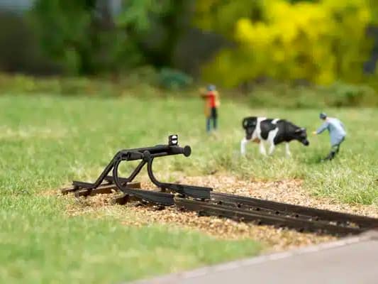 Auhagen AU44654 Buffer of stootblok, gebogen / Prellbock geschwungen (2 st.) N