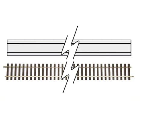 Lenz 45014 Flexibele Rail met Houten Dwarsliggers, Lengte 914,40 mm (VE 12)