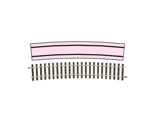 Lenz 45025 Gebogen Rail R10, 1125ยฐ (VE 8)