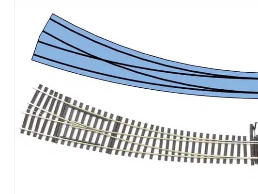 Lenz 45035 Gebogen Wissel Rechts