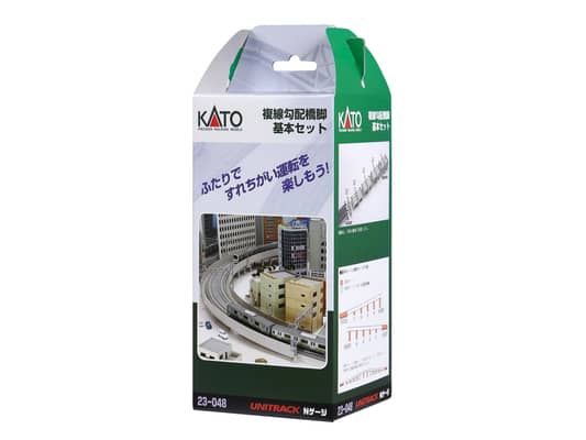 Kato 23-048 N Betonstützen-Set Auf- und Abfahrt für doppelgleisige Viadukte (12-teiliges Set)