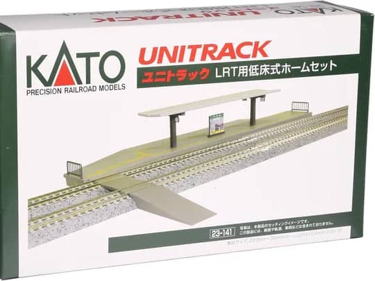 Kato 23-141 N Haltestelle mit Niederflurbahnsteig (12-teiliges Set)