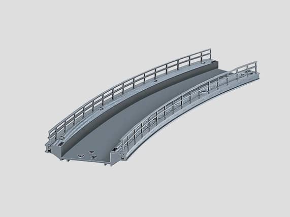 Märklin 74623 Rampenstück geb. r 437,5 mm