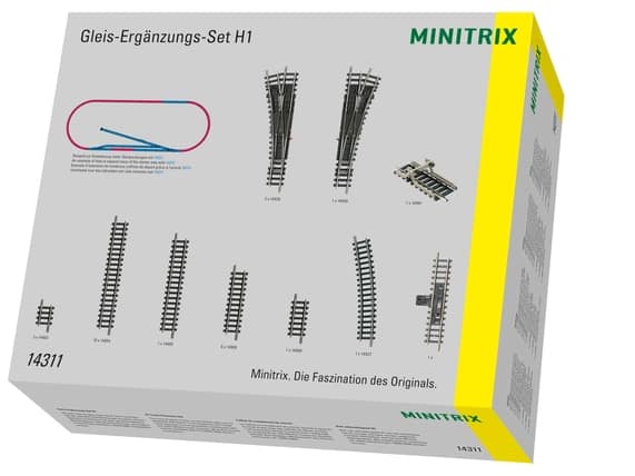 Minitrix 14311 Gleis-Ergänzungspackung H1