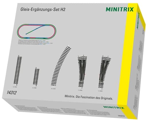 Minitrix 14312 Gleis-Ergänzungspackung H2