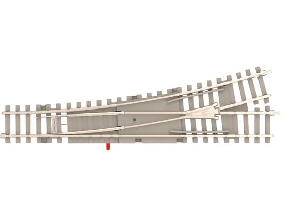 Minitrix 14538 Handweiche links 15° Beton.