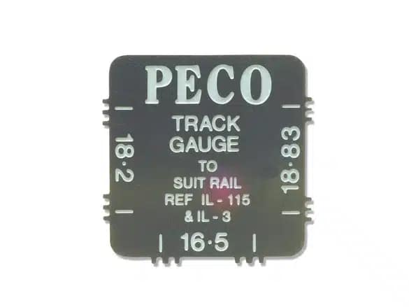 PECO IL-116 TRACK GAUGE STAINLESS STEEL 16.5/18.2/18.83MM