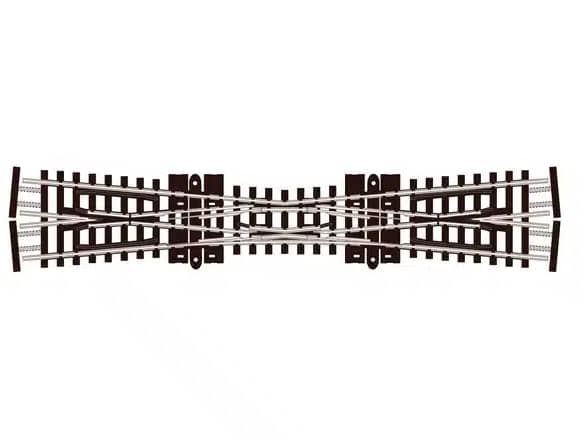 PECO SL-380F 1/160 CROSSING SINGLE SLIP 154MM