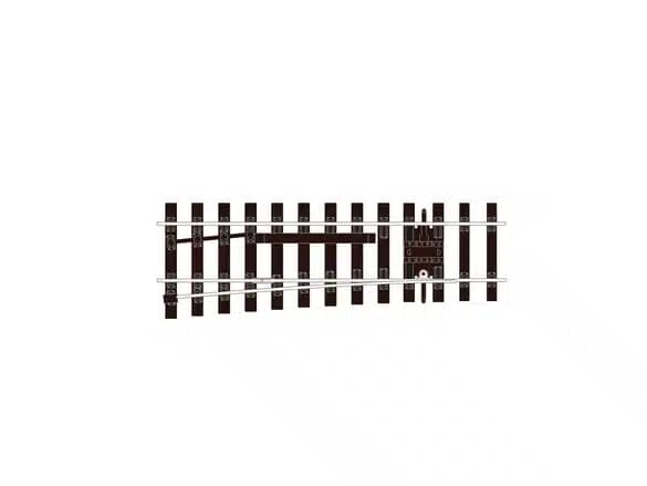 PECO SL-785BH 1/45 TURNOUT CATCH BULLHEAD L/H 210MM