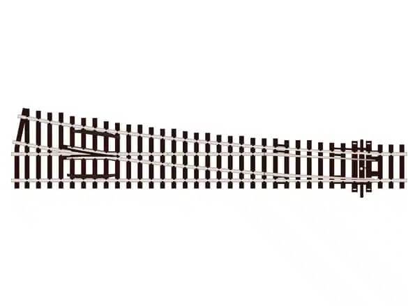 PECO SL-88 1/76 TURNOUT LARGE RADIUS R/H 258MM