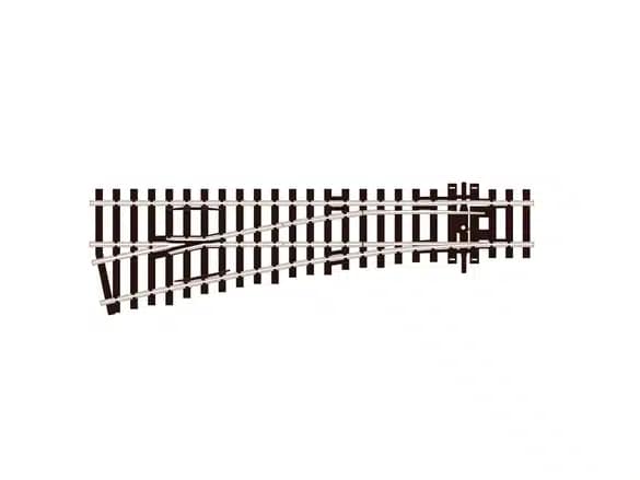 PECO SL-92 1/76 TURNOUT SMALL RADIUS L/H 185MM