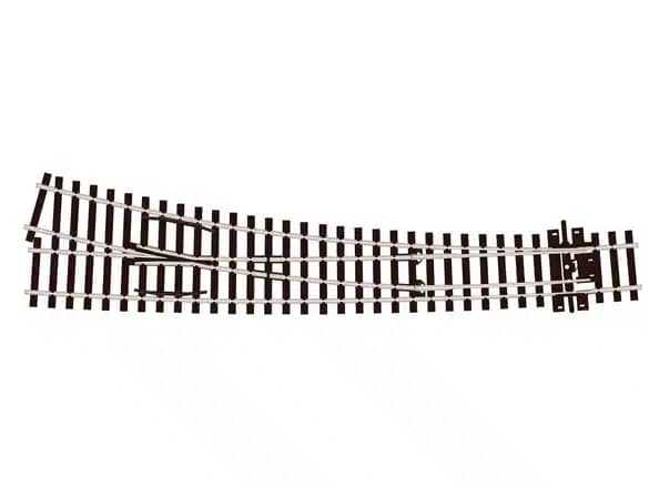 PECO SL-E187 1/76 TURNOUT CURVED LARGE RADIUS L/H 258MM