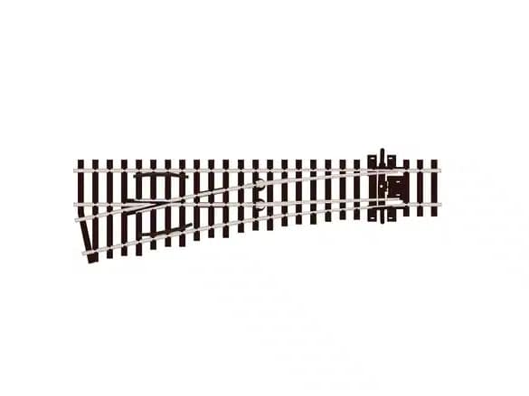 PECO SL-E192 1/76 TURNOUT SMALL RADIUS L/H 185MM