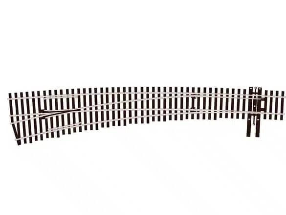 PECO SL-E8377 1/76 TURNOUT CURVED NO.7 RADIUS L/H 223,5MM