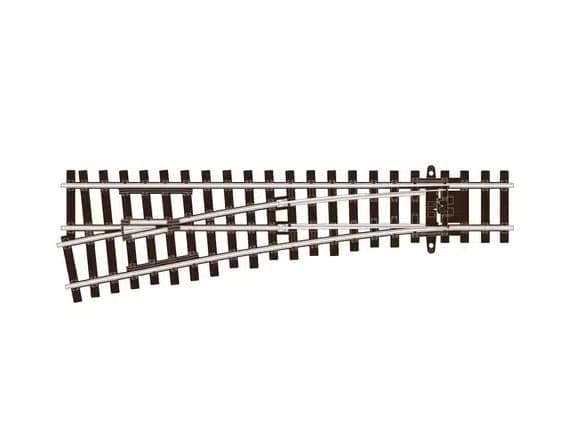 PECO SL-U1292 1/120 TURNOUT S/L C55 SMALL RAD LH UNI 135MM