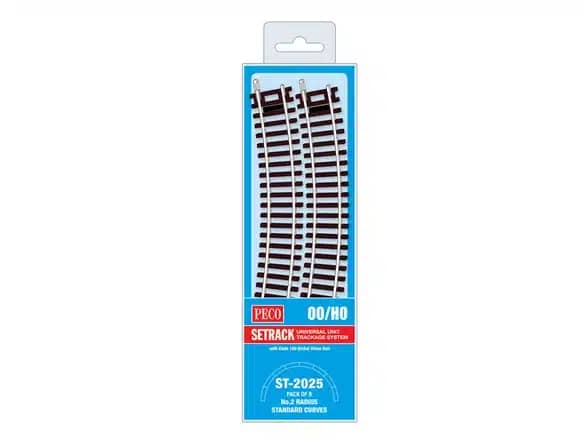 PECO ST-2025 1/76 CURVE STANDARD NO.2 RADIUS 438MM 8 PCS.