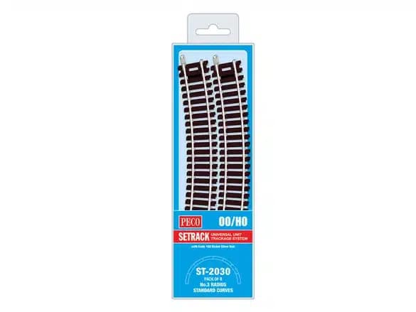 PECO ST-2030 1/76 CURVE STANDARD NO.3 RADIUS 505MM 8 PCS.