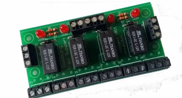 DTS HPP4 relaismodule 12V bouwpakket 1 DTS HPP4 relaismodule 12V bouwpakket