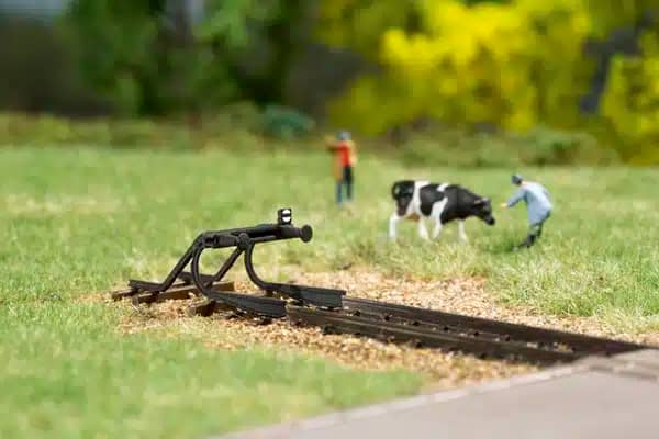 Auhagen AU44654 Buffer of stootblok, gebogen / Prellbock geschwungen (2 st.) N