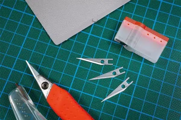 Auhagen AU90007 Navulling mes #90005 spits / Wechselklingen spitz (10 st.) 1 Auhagen AU90007 Navulling mes #90005 spits / Wechselklingen spitz (10 st.)