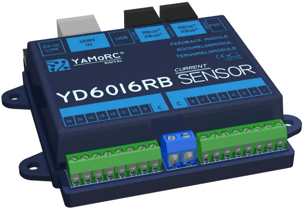 YaMoRC YD6016RB-CS Bezetmeldmodule 16x R-Bus, Stroomdetectie (CS)