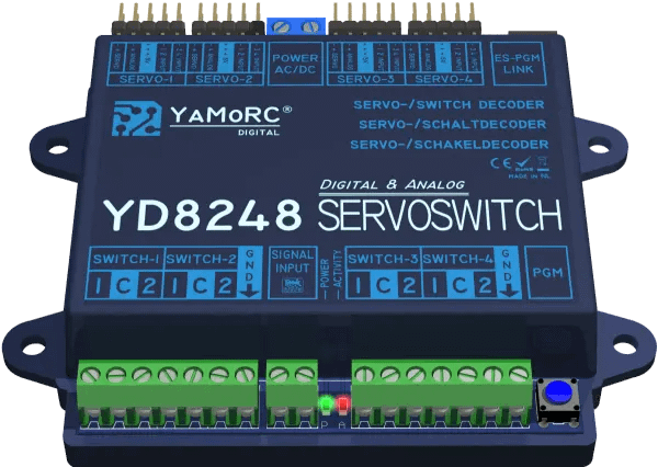 YaMoRC YD8248 Servo decoder 4x servo + 8x licht - Afbeelding 3