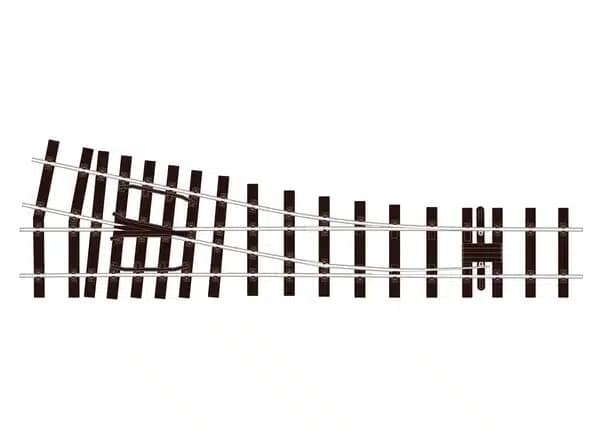 PECO SL-995 1/76 TURNOUT MEDIUM RADIUS R/H 600MM