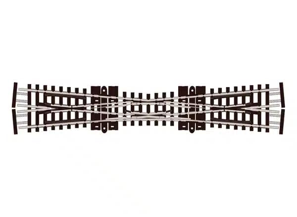 PECO SL-E380F 1/160 CROSSING SINGLE SLIP 154MM