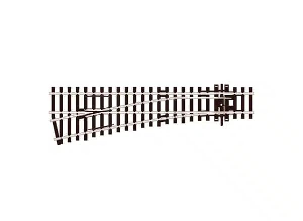 PECO SL-E92 1/76 TURNOUT SMALL RADIUS L/H 185MM 1 PECO SL-E92 1/76 TURNOUT SMALL RADIUS L/H 185MM