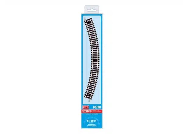 PECO ST-2021 1/76 CURVE DOUBLE NO.1 RADIUS 371MM 4 PCS.