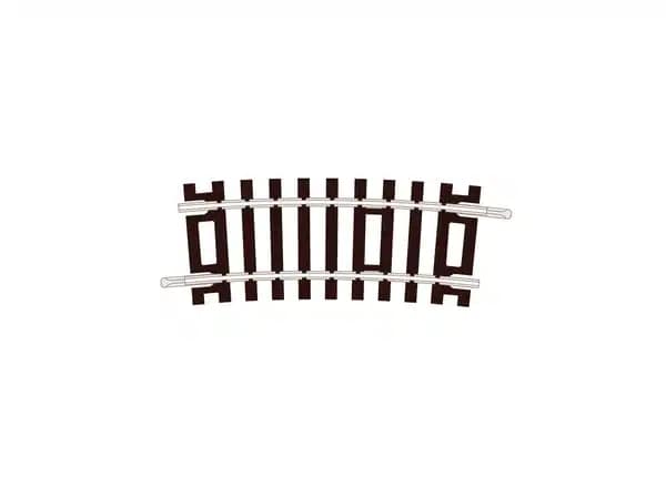 PECO ST-222 1/76 CURVE HALF NO.1 RADIUS 371MM