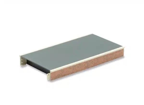 PECO ST-290 1/76 PLATFORM STRAIGHT BRICK 168MM