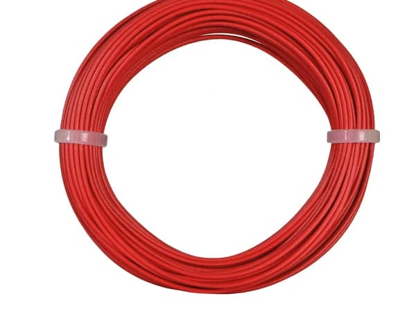 Viessmann 6863 Kabelring, 0,14 mm², rot, 10m