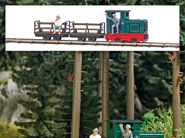 Busch 12015 FELDBAHN START-SET PERSONENTRANSPORT H0