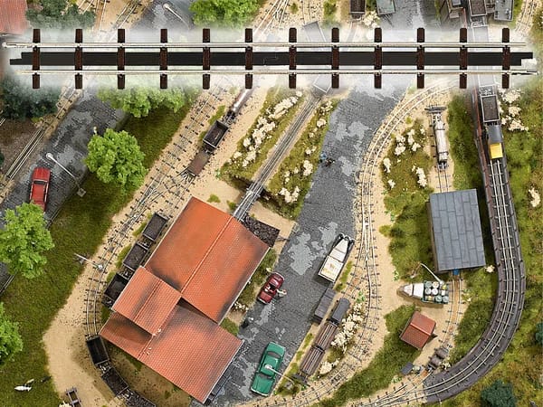 Busch 12305 2 GLEISE GERADE 133,2 MM H0