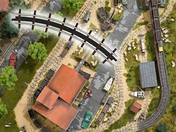 Busch 12323 2 BOGENGLEISE R 115 45° H0