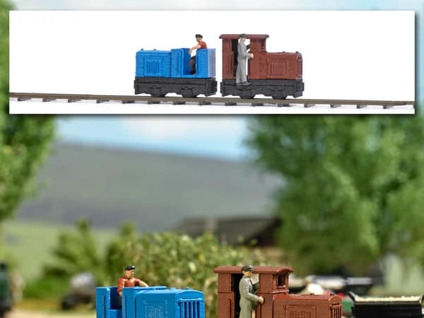 Busch 8075 1:160 2 LOKS MIT FAHRERN N