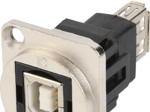 USB A-B Inbouw adapter