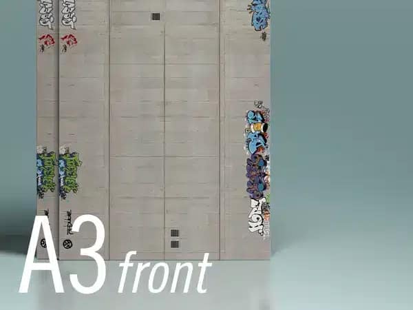 Modeltex Betonnen Keerwand 02 : Weathered - A3 H0 1:87