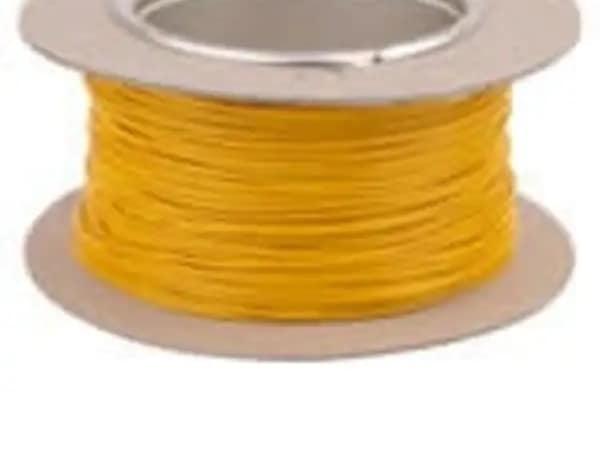 Montagedraad 0,2 mm2 op rol (100 meter) Geel