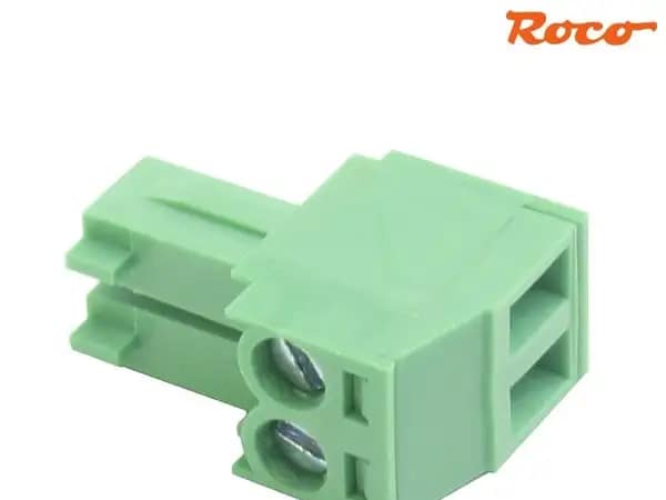 Roco 96321 Aansluitklem RM3,5 2-polig groen tbv Z21