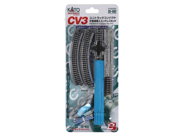 Kato 20-892 N Variations-Set CV3 Gleisoval R183mm mit Kreuzung (18-teiliges Set)