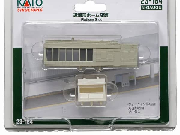 Kato 23-164 N Verkaufsstände für Bahnsteige (2-teiliges Set)